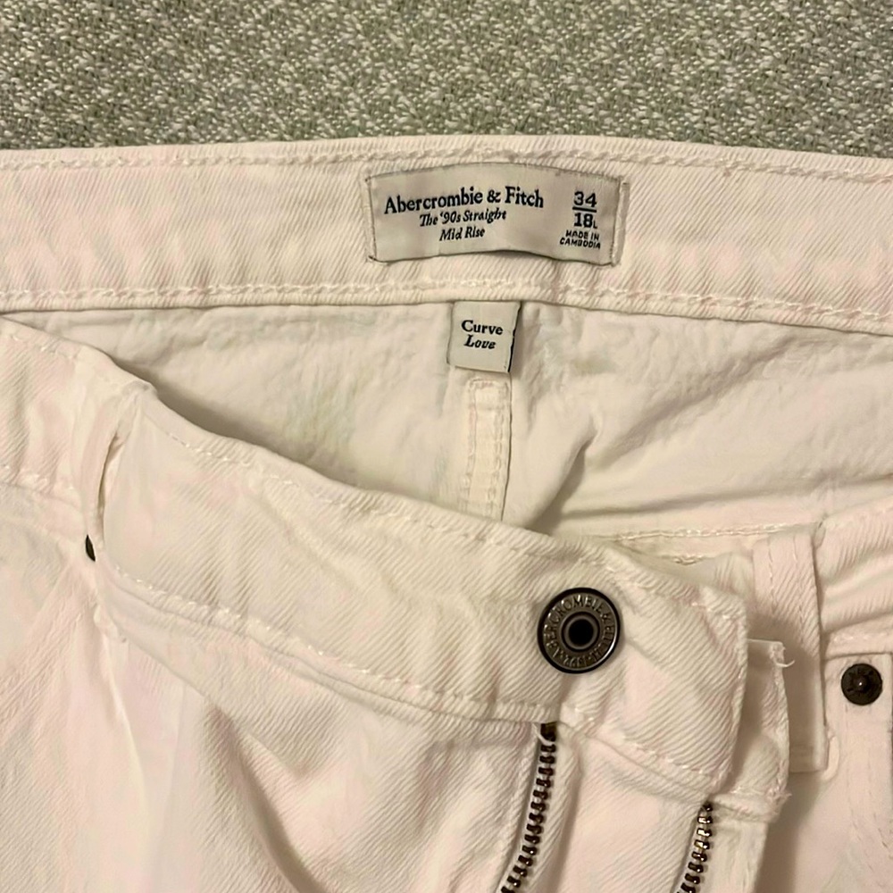 Abercrombie women’s jeans the 90s straight curve love ripped